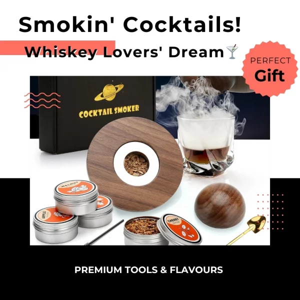 ✨ Glass-Top Cocktail Smoker Kit 🍹