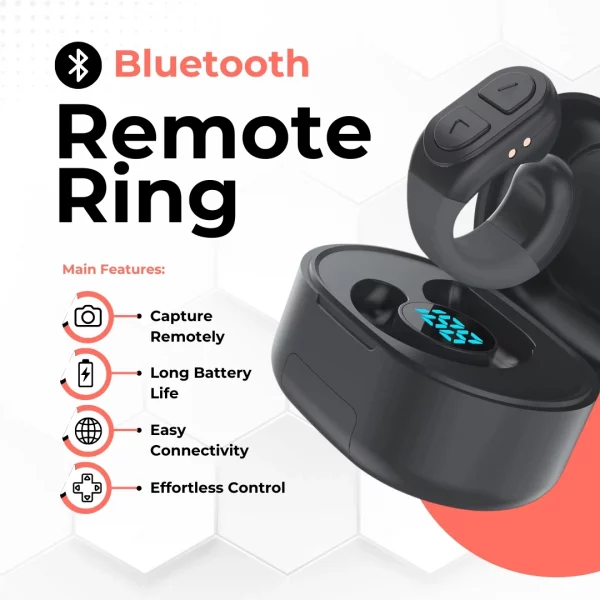 📱 Bluetooth 5.0 Scrolling Ring & Camera Remote