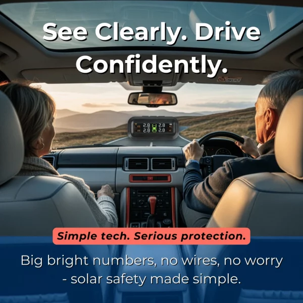 🛞🌟 Solar TPMS Car Tyre Pressure Monitor 🚗🔆 - Image 5