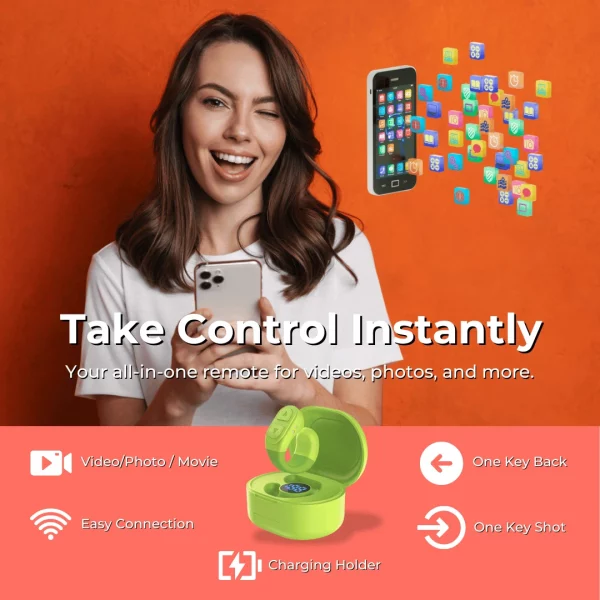 📱 Bluetooth 5.0 Scrolling Ring & Camera Remote - Image 5