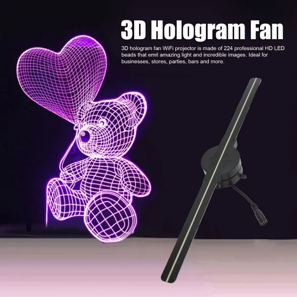 ✨ 16.5″ 3D Hologram Fan Projector - Image 3