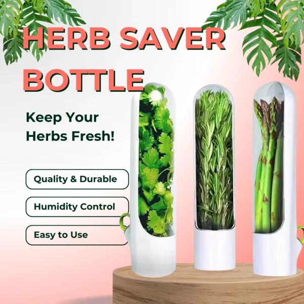 🌿 Herb Saver Bottle – Keep Your Herbs Fresh
