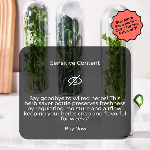 🌿 Herb Saver Bottle – Keep Your Herbs Fresh - Image 4