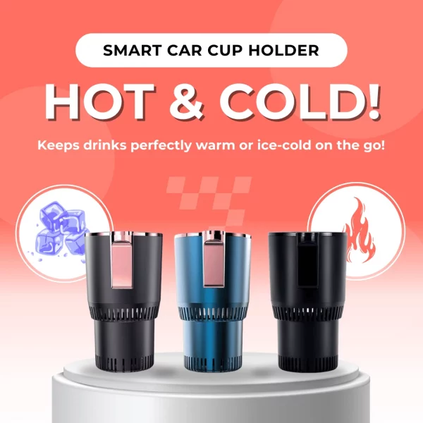 🔥❄️ Hot & Cold Car Smart Cup Holder