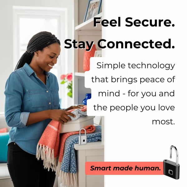 🔒🔋  Smart Fingerprint Padlock – USB Rechargeable & Mini Size - Image 6