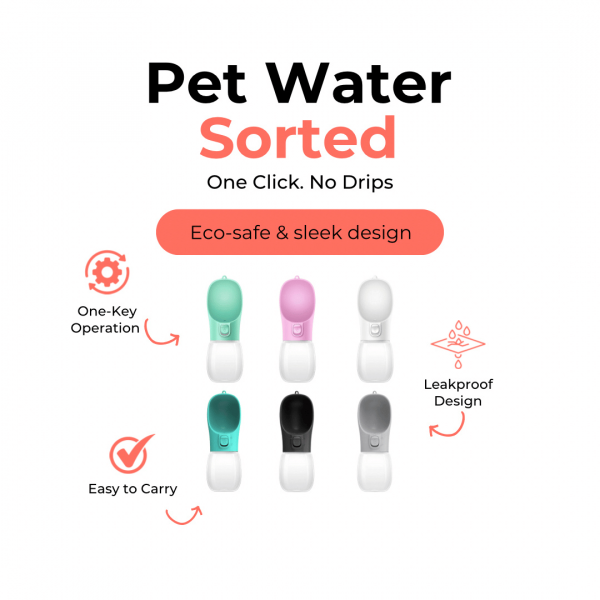 🐾💦  Portable Pet Water Bottle – Leakproof & Travel-Friendly - Image 7