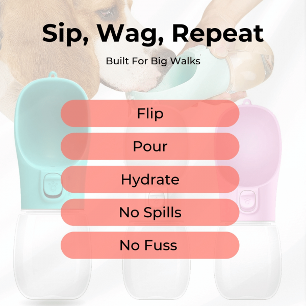 🐾💦  Portable Pet Water Bottle – Leakproof & Travel-Friendly - Image 4