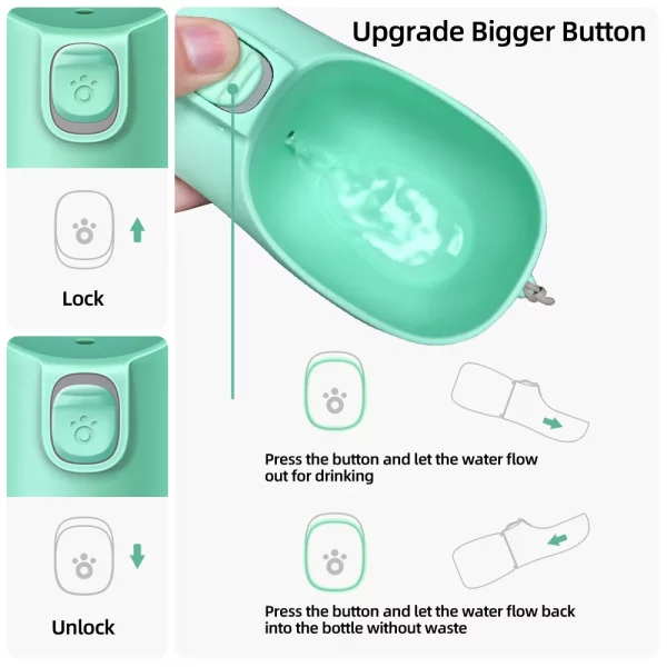 🐾💦  Portable Pet Water Bottle – Leakproof & Travel-Friendly - Image 10